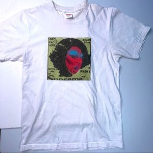 Supreme Some Girls Rolling Stones Parody White Graphic S/S Medium Size T-Shirt